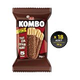 Eti Kombo Hindistan Cevizi ve Çikolata Kaplamalı Bisküvi 56 g x 18 Adet
