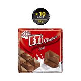 Eti Çikolata Sütlü Kare 65 g x 10 Adet