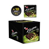 Eti Karam Antep Fıstıklı Kakaolu Bitter Çikolata 60 g x 10 Adet