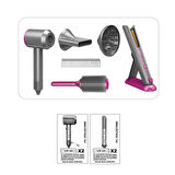 Sesli Işıklı 2in1 Saç Şekillendirici Oyuncak Güzellik Seti Saç Bakım Seti