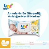 Uni Baby Yenidoğan Alkolsüz-Parfümsüz 24 x 40 Yaprak 24 Paket Islak Mendil