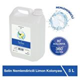 Selin Nemlendiricili Limon Kolonyası 80 Derece Pet Şişe 5 lt