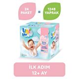 Uni Baby İlk Adım Alkolsüz 24 x 52 Yaprak 24 Paket Islak Mendil