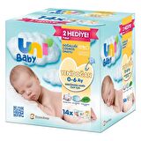 Uni Baby Yenidoğan Alkolsüz-Parfümsüz 14 x 40 Yaprak 14 Paket Islak Mendil