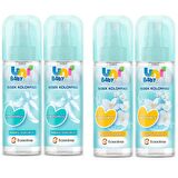 Uni Baby Bebek Kolonyası Bebeksi Kokular 150 ml 2 ADET + Çiçeksi Kokular 150 ml 2 ADET