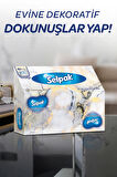 Selpak El Ve Yüz Havlusu Kutulu Mermer Desen 5*80 Yaprak