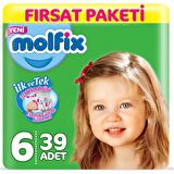 Molfix Bebek Bezi 6 Beden Ekstra Large Dev Ekonomik Paket 39'lu