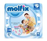 Molfix 4 Numara Maxi 27'li Bel Bantlı Bez