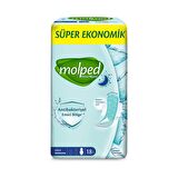 Molped Gece 18 Adet Antibakteriyel Süper Ekonomik Paket Hijyenik Ped