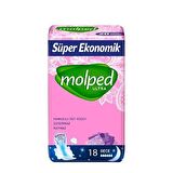 Molped Ultra Gece 18 Adet Süper Ekonomik Paket Hijyenik Ped