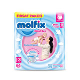 Molfix 3 Numara Midi 64'lü Külot Bez