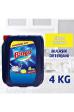 Bingo Bulaşık Sıvısı 4 Litre Limon Kokulu Elde Yıkama
