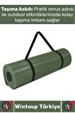 Dayanıklı Kamp Outdoor Yoga Pilates Su Geçirmez Hafif 12 Mm Kalın Köpük 180 X 60 Cm Askeri Haki Mat
