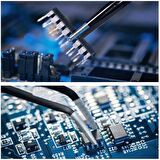 7 Çeşit VETUS Hassas Elektronik Cımbız Seti Antistatik Çelik