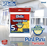 Bella %30 Mikrofiberli Temizlik Bezi 5'li