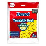 BANAT TEMIZLIK BEZI 5'LI MİKROFIBER %30