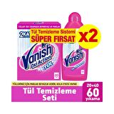 Vanish Kosla Tül Toz 450 gr x 2 Adet + Vanish Kosla Tül Parlatıcı 450 ml x 2 Adet