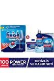 Finish Hepsi Bir Arada Bulaşık Makinesi Tableti 100'lü + Temizlik ve Bakım Seti 