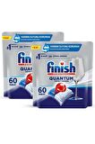 Finish Quantum 80 Yıkama Tablet Bulaşık Makinesi Deterjanı 2x60 Adet 