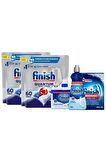 Finish Quantum Ultimate Bulaşık Makinesi Tableti 2x60'lı + Temizlik ve Bakım Seti 