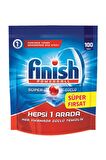 Finish Hepsi Bir Arada 100 Yıkama Tablet Bulaşık Makinesi Deterjanı 100 Adet 