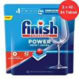 Finish Hepsi Bir Arada Bulaşık Tableti | 2 Paket | Toplam 84 Yıkama | Ekonomik Süper Set