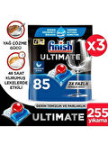 Finish Ultimate 255 Yıkama Tablet Bulaşık Makinesi Deterjanı 3x85 Adet