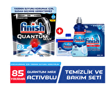Finish Quantum Max 85 Yıkama Tablet Bulaşık Makinesi Deterjanı 85 Adet & Temizlik Bakım Seti 