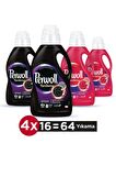 Perwoll Yenileme & Onarım Renkliler - Siyahlar İçin Sıvı Deterjan 4x1 lt 64 Yıkama 