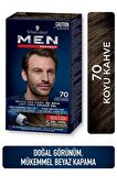 Schwarzkopf Men Perfect Erkek Saç Boyası 70 - Koyu Kahve 3 Adet