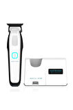Supreme Trimmer Beyaz Recharge Trimmer – 3 Şarj Seçeneği, Çıkarılabilir Pil, RGB LED Göstergeli