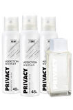 Addiction Edt Kadın Parfüm 100 ml + 3'lü Deodorant 150 ml ADD1-2