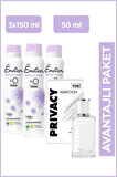 Woman Addiction Edt Kadın Parfüm 50ml & Emotion Detox Floral Kadın Dedodorant 3x150ml