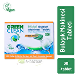 U Green Clean 30 Yıkama Tablet Bulaşık Makinesi Deterjanı 30 Adet 