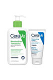 CeraVe Nemlendiren Temizleyici 236 Ml + Nemlendirici Krem 50 Ml - İKİLİ SET 