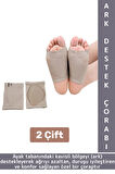 Gündelik Konforlu İçe Basma Düz Taban Önleyen Ağrı Azaltan Destekleyen Ayak Ark Destek Çorabı 2 Çift