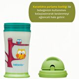 Bebedor 240 ml Karanlıkta Parlayan Pipetli Alıştırma Bardağı