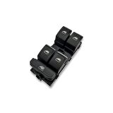 Seat Leon 3 2013-2020 Sol Ön Kapı Cam Düğme Takımı Kromlu 5G0959857G