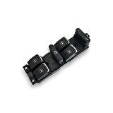 VW Passat B5.5 2001-2005 Sol Ön Kapı Cam Düğmesi Kromlu 1J4959857B