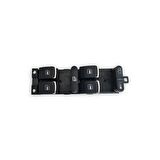 VW Passat B5.5 2001-2005 Sol Ön Kapı Cam Düğmesi Kromlu 1J4959857B