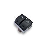VW Polo 2002-2005 Sol Ön Kapı Arka Cam Düğmeleri Çiftli 6Q0959858A