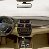 BMW X5 E70 2007-2012 Start Stop Basma Düğmesinin Kapağı Siyah