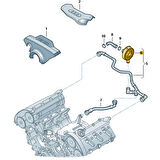 Audi A6 2002-2004 3.0 V6 ASN Motor Üst Havalandırma Valfi 06C103245