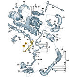 Audi A4 2013-2015 2.0 Dizel Motor Turbo Yağ Dönüş Borusu 04L145736E