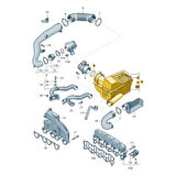 VW Jetta 2006-2011 2.0 TDi BKD Motor Hava Filtre Kutusu 3C0129607AQ