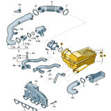 Audi A3 S.back 2009-2012 1.6 Dizel CAY Hava Filtre Kutusu 3C0129607BD