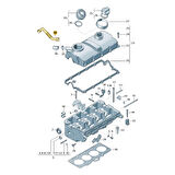 VW Caravelle T5 2004-2010 1.9 Dizel Üst Kapak Hava Borusu 038103493AS