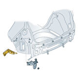 VW Golf 7 2013-2017 Arka Tampon Sol Bağlantı Braketi 5G6807393