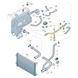 VW Passat B5 1997-2000 1.6 ARM Motor Su Soğutma Borusu 06B121065AC
