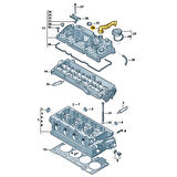 Audi A3 HB 2013-2016 1.6TDi Külbütör Kapak Hava Borusu 04L103493
